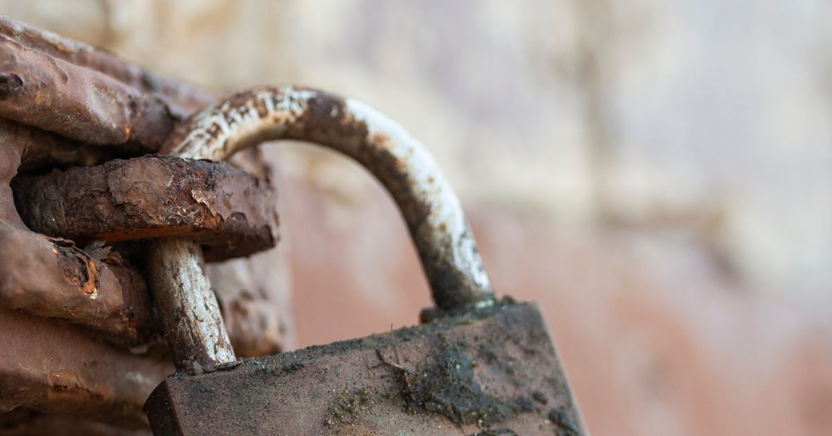 Padlock close-up representing financial security