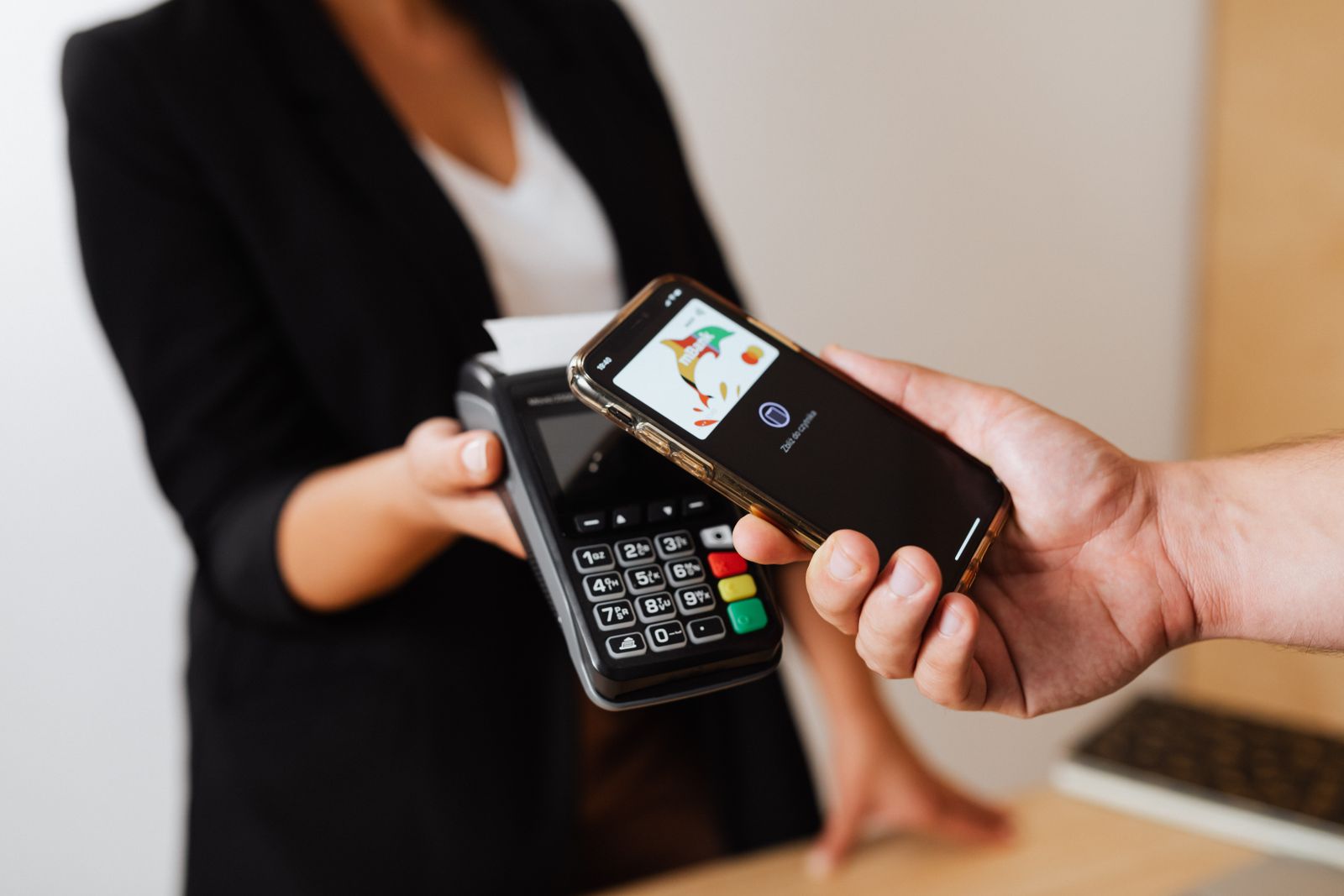 Close-up of cash payments being counted